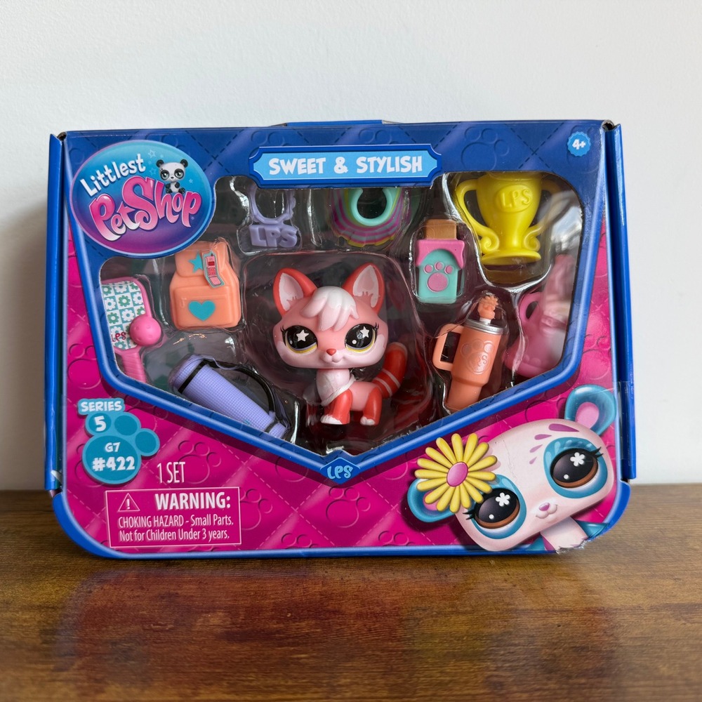 New Littlest Pet Shop LPS 422 Sweet Stylish Fox Dog Accessories Dress Up Toys